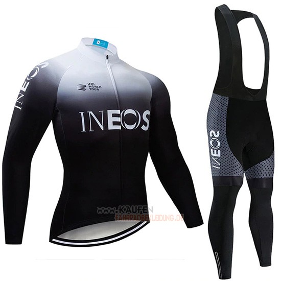 Castelli Ineos Langarmtrikot 2019 und Lange Tragerhose Wei Shwarz